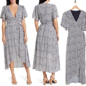 FRNCH floral wrap dress